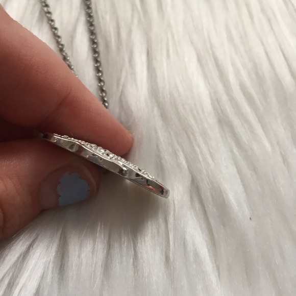 Dream Big Crystal Cloud Silver Necklace - Picture 7 of 9